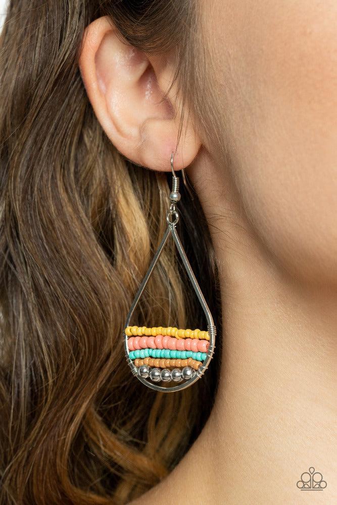 Mojave Mardi Gras Multi Earrings - Paparazzi Accessories
