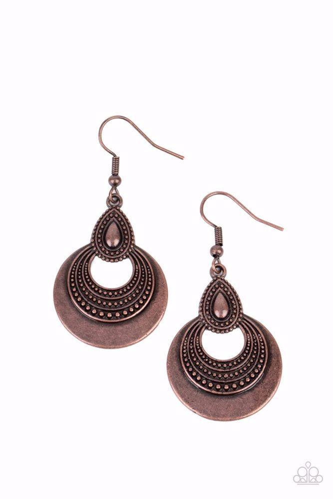 Mojave Mesquite Copper Earrings - Paparazzi Accessories
