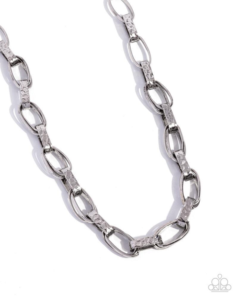 Motley In Motion Silver Necklace - Paparazzi Accessories