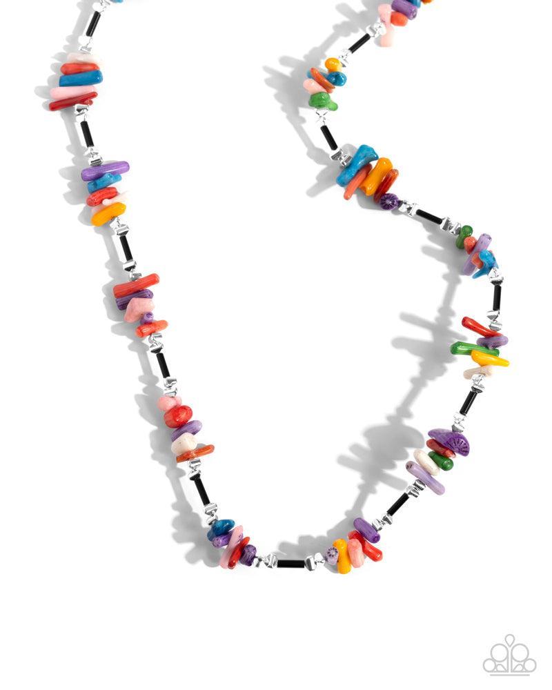Multicolored Marathon Multi Necklace - Paparazzi Accessories