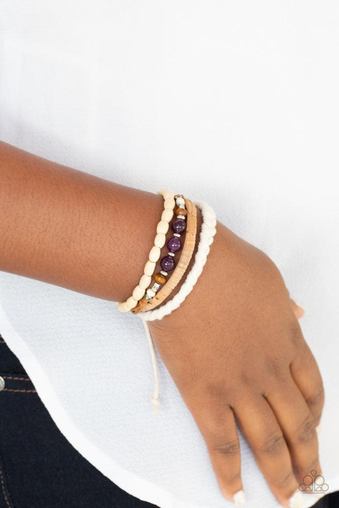 Natural-Born Navigator Purple Bracelet - Paparazzi Accessories