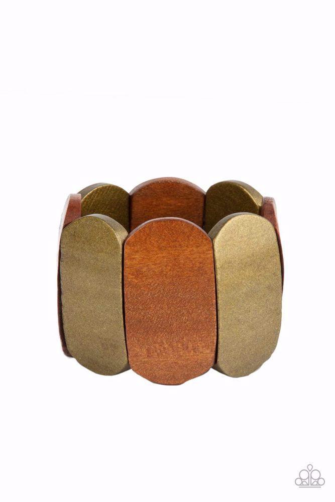 Natural Nirvana Brass Bracelet - Paparazzi Accessories