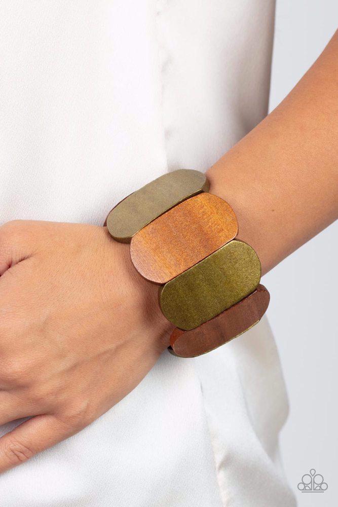 Natural Nirvana Brass Bracelet - Paparazzi Accessories