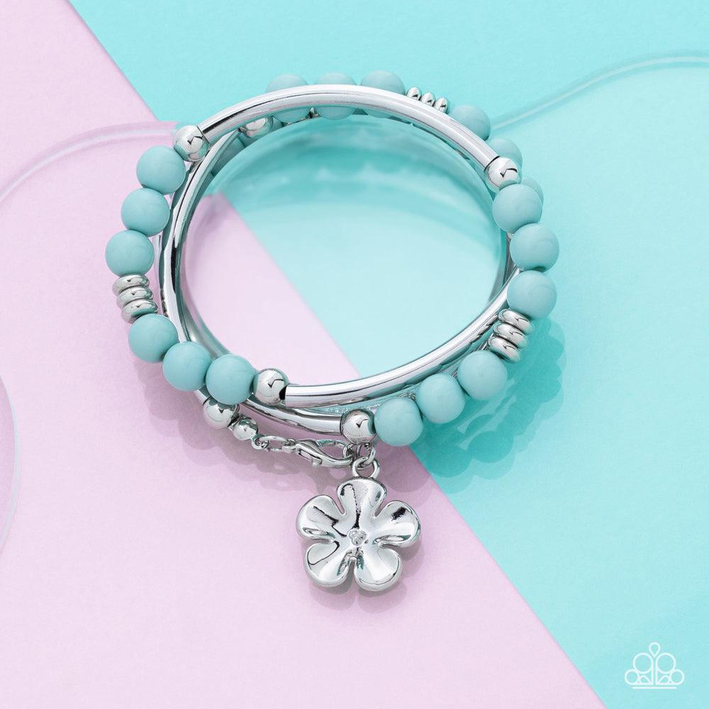 Off The WRAP Blue Bracelet - Paparazzi Accessories