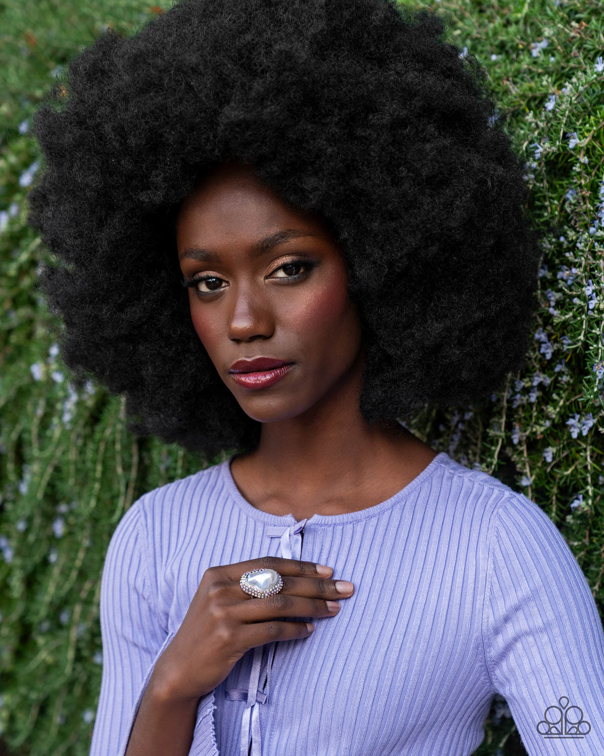 Opulent Ocean White Pearl and Iridescent Rhinestone Ring - Paparazzi Accessories