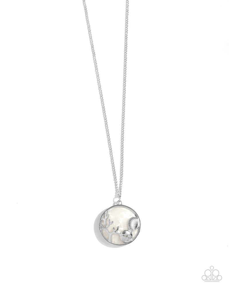 Opulent Ostentation White Necklace - Paparazzi Accessories