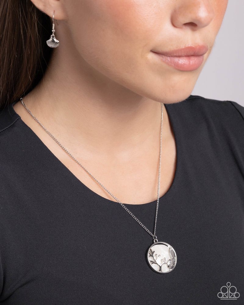 Opulent Ostentation White Necklace - Paparazzi Accessories