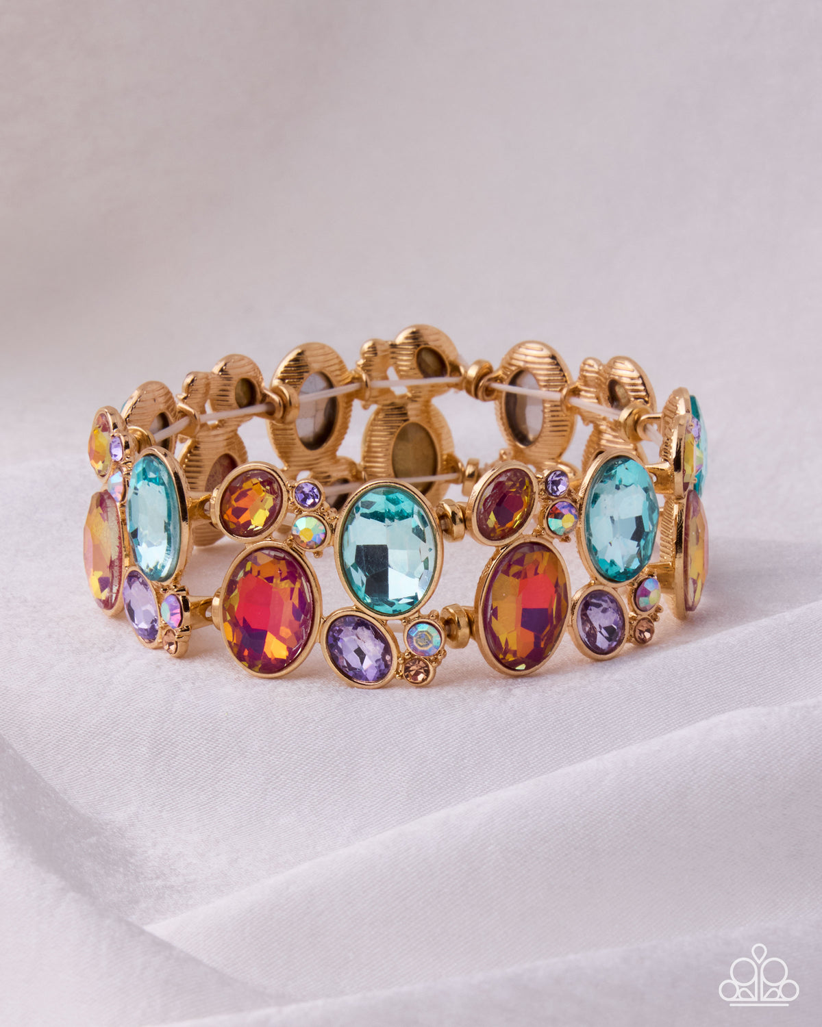 Oval Overture Multi Gem Bracelet - Paparazzi Accessories