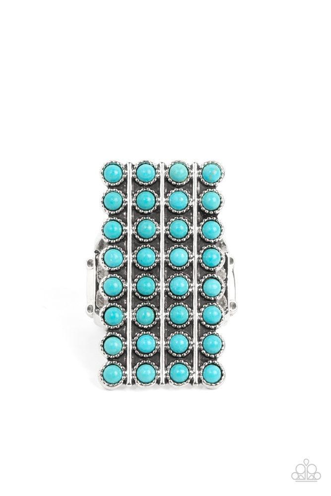 Pack Your SADDLEBAGS Blue Ring - Paparazzi Accessories