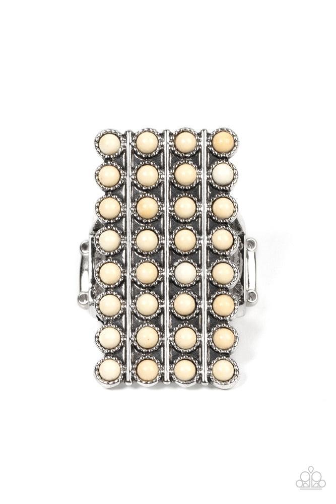 Pack Your SADDLEBAGS White Ring - Paparazzi Accessories