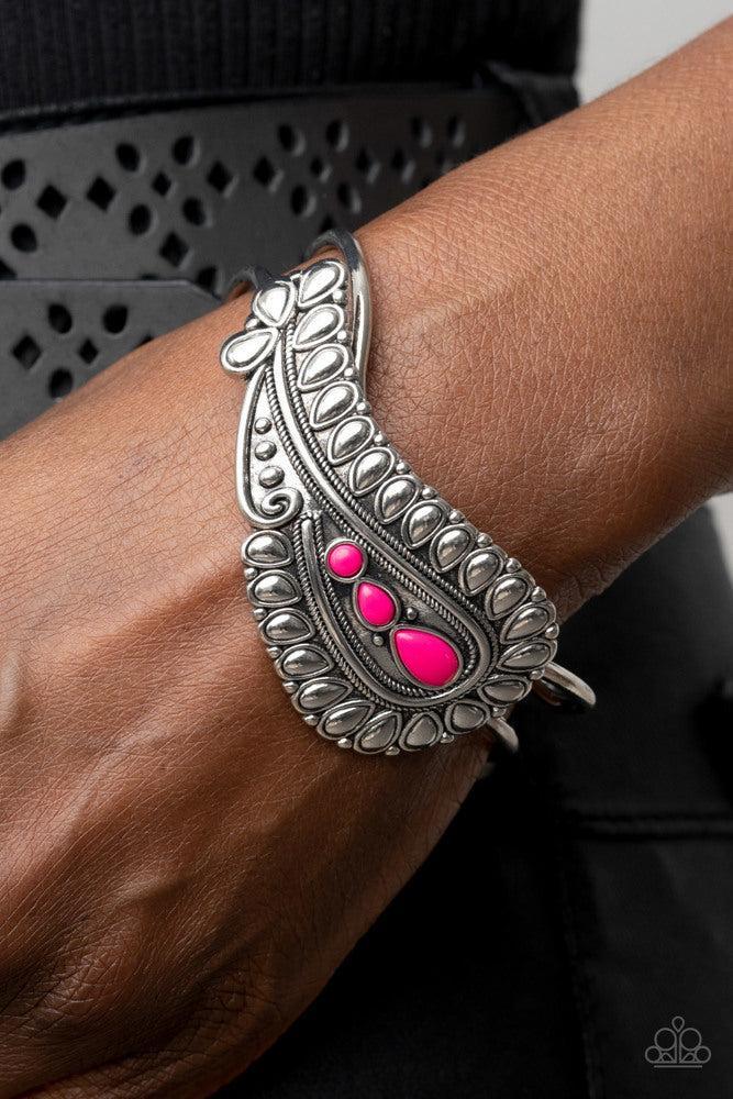 Paisley Prairie Pink Bracelet - Paparazzi Accessories