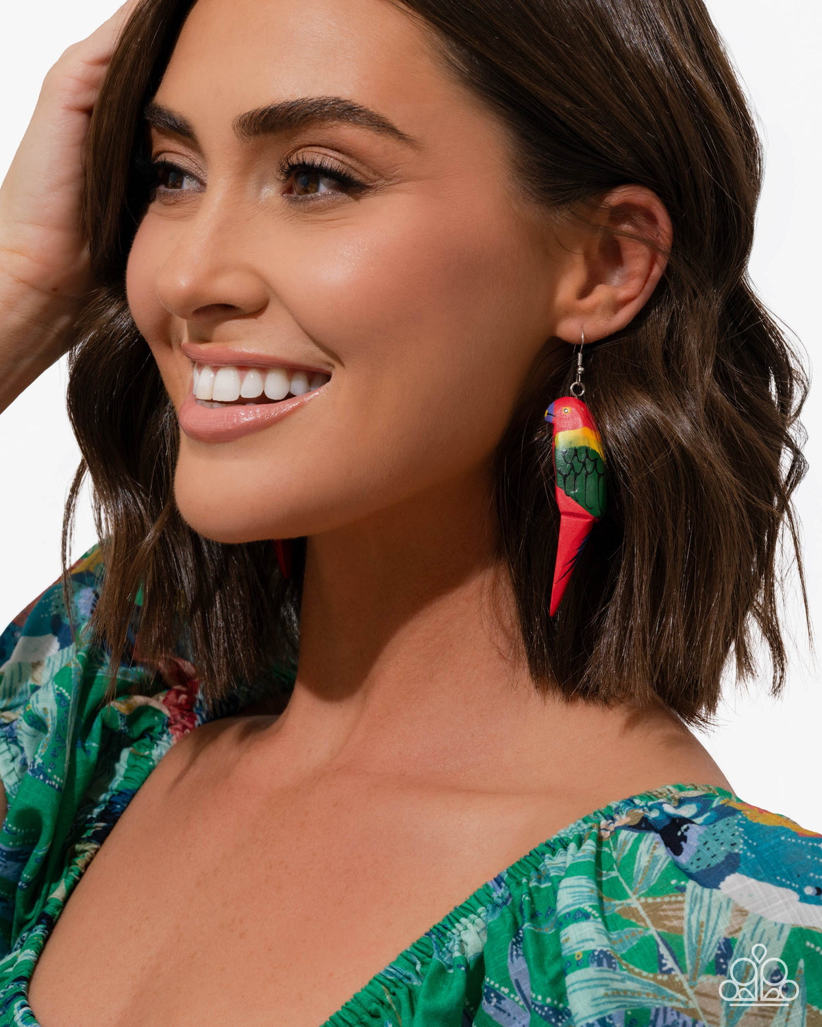 Pampered Parrot Red Earrings - Paparazzi Accessories