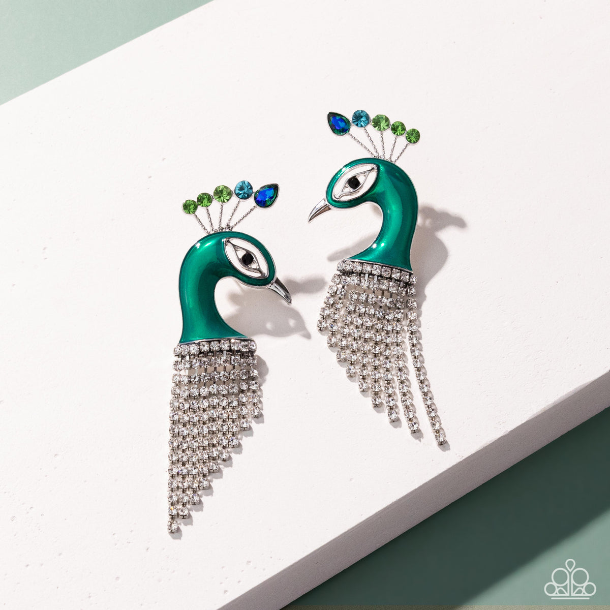 Pampered Peacock Multi Earrings - Paparazzi Accessories