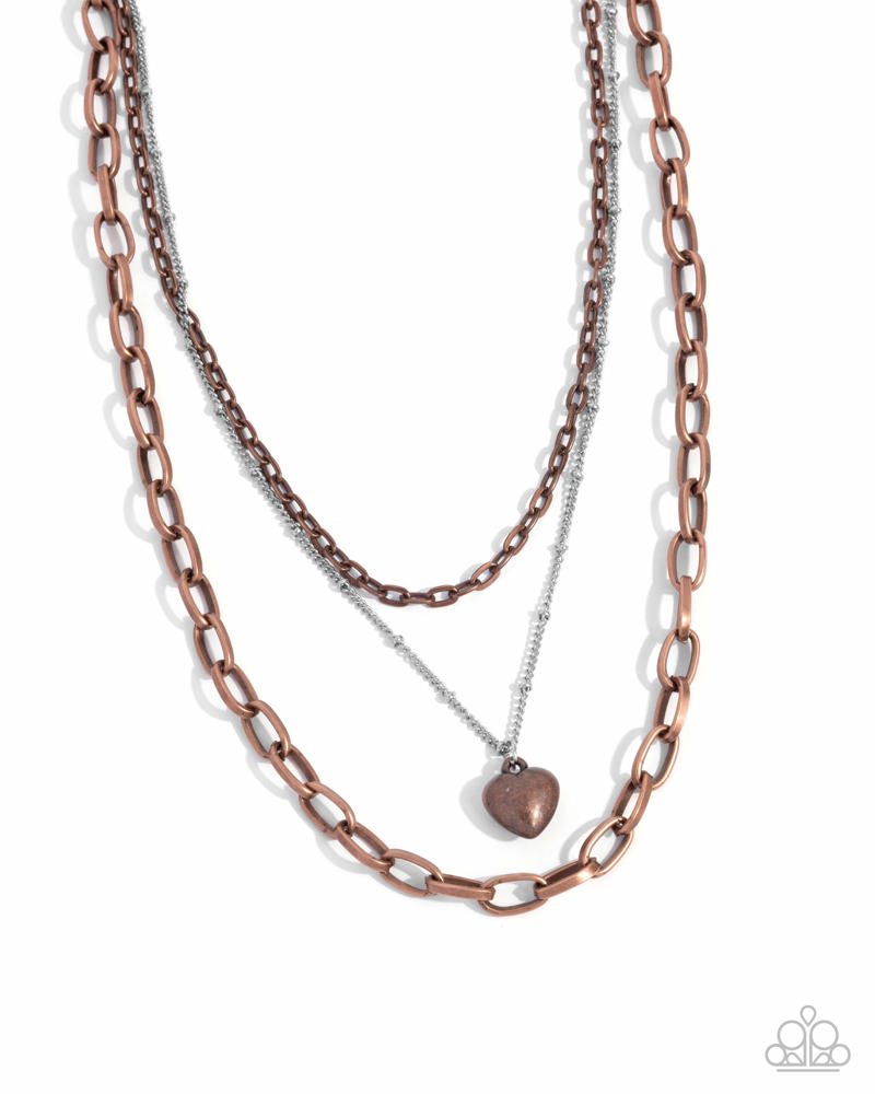 Passionate Place Copper Necklace - Paparazzi Accessories