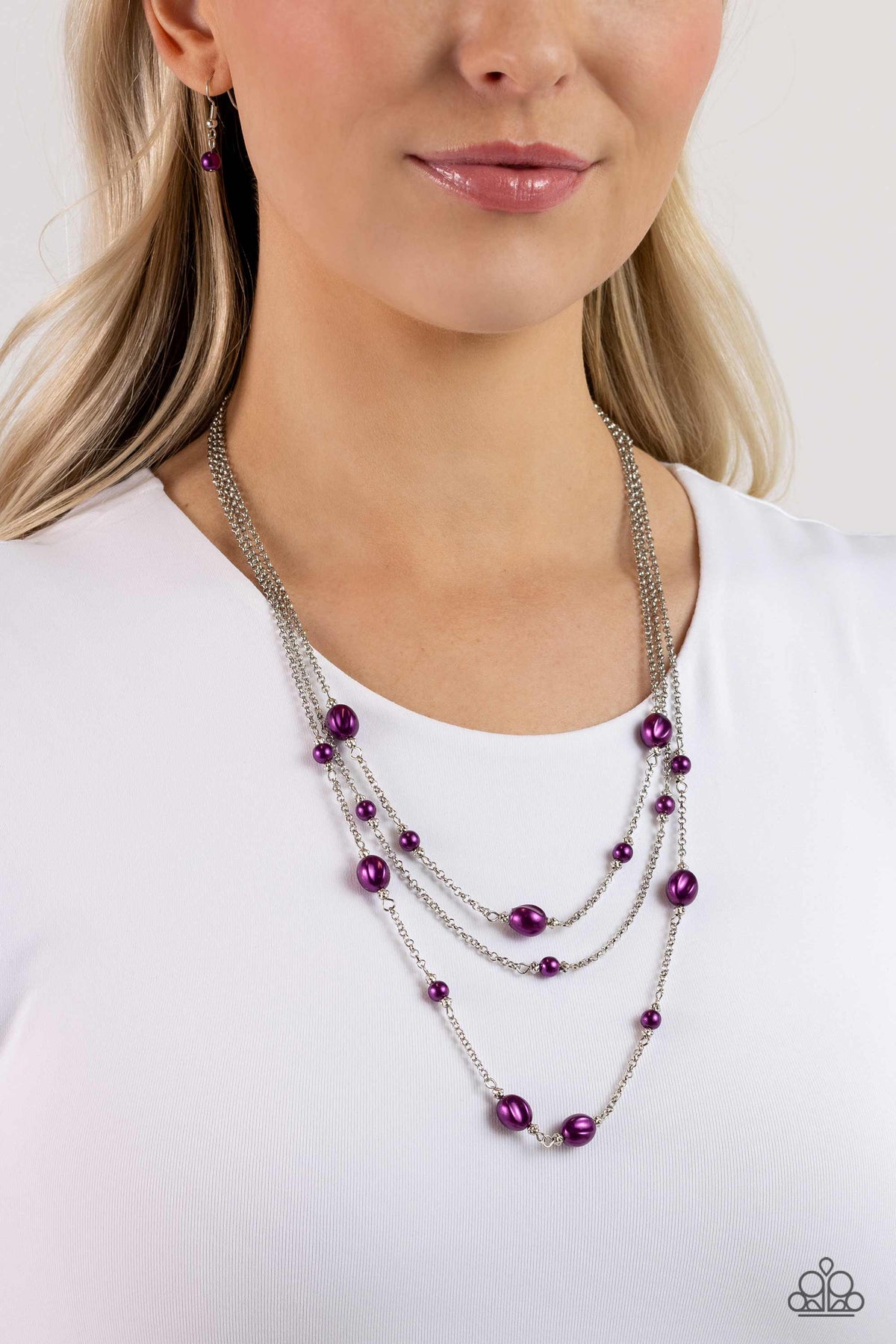 Pearlicious Pop Purple Necklace - Paparazzi Accessories