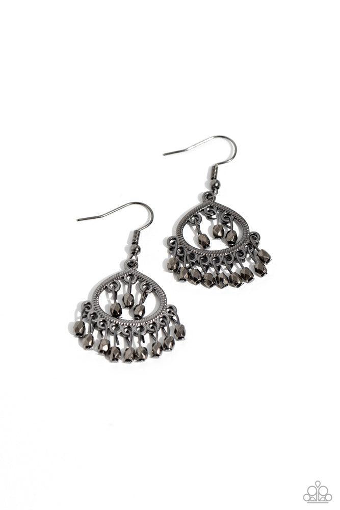 Persian Persuasion Black Earrings - Paparazzi Accessories