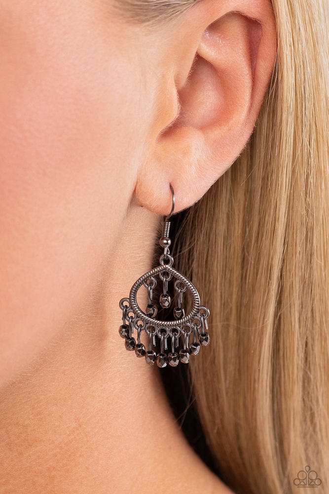 Persian Persuasion Black Earrings - Paparazzi Accessories