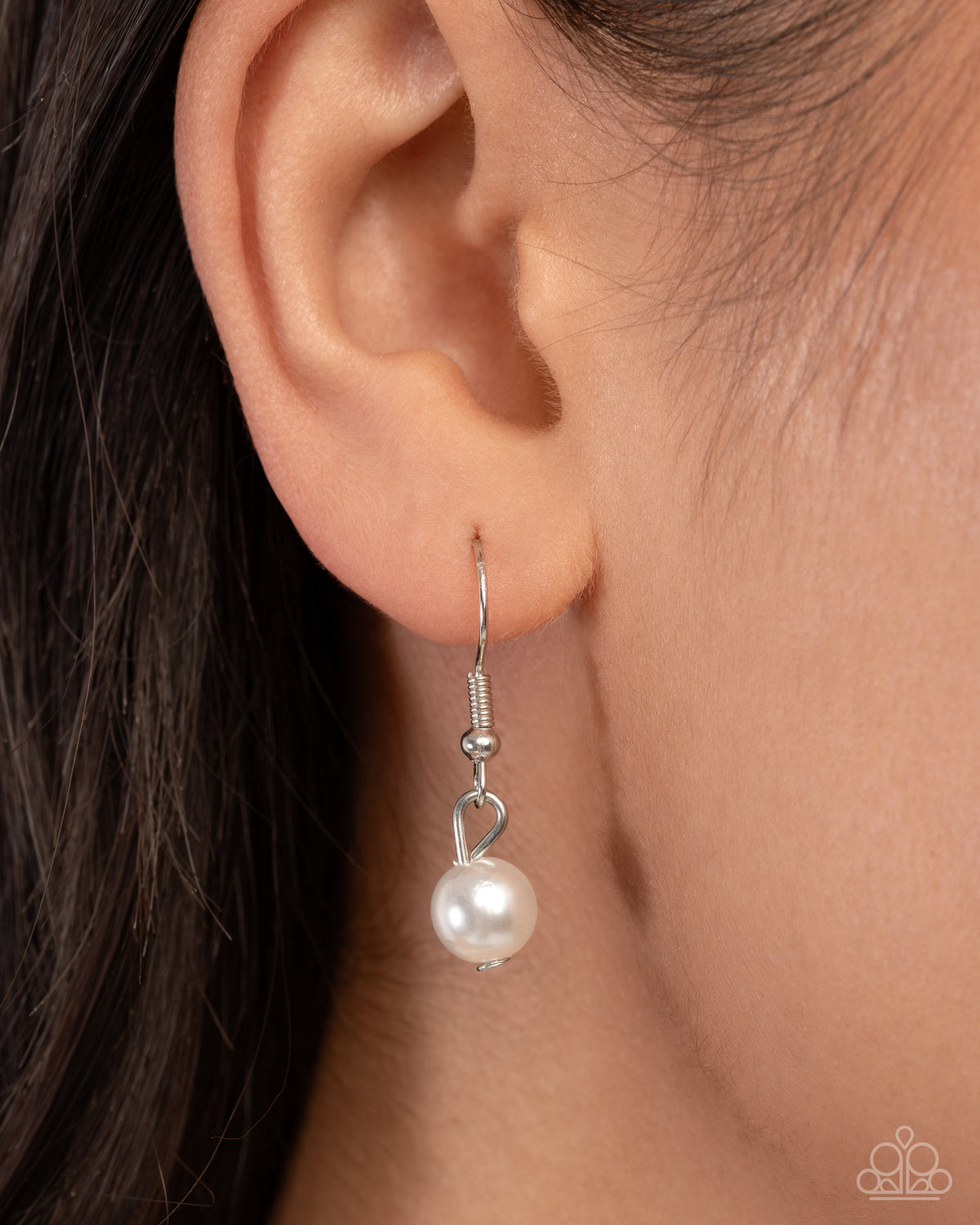 Polished Professional White Pearl Necklace - Paparazzi Accessories - free matching earrings - CarasShop.com - Paparazzi Jewelry by Cara Jewels