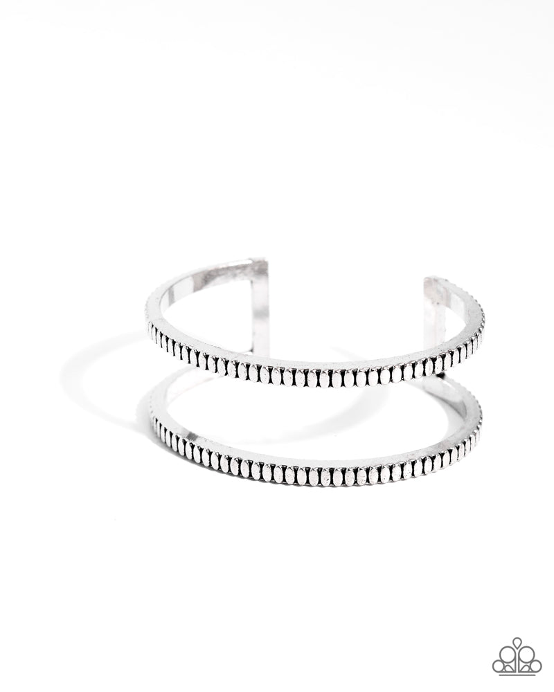 Prehistoric Passion Silver Bracelet - Paparazzi Accessories