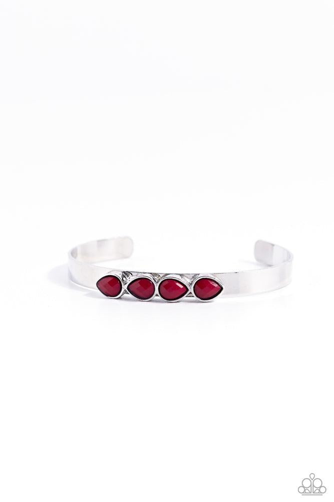 Prismatically Petite Red Bracelet - Paparazzi Accessories
