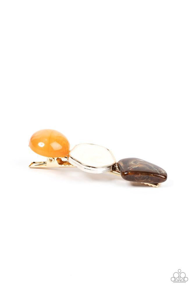 Quarry Couture Orange Hair Clip - Paparazzi Accessories