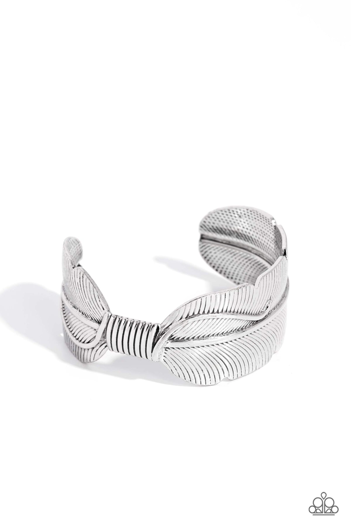 Quill Quencher Silver Cuff Bracelet - Paparazzi Accessories