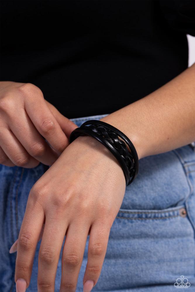 ROAM and Board Black Urban Bracelet - Paparazzi Accessories