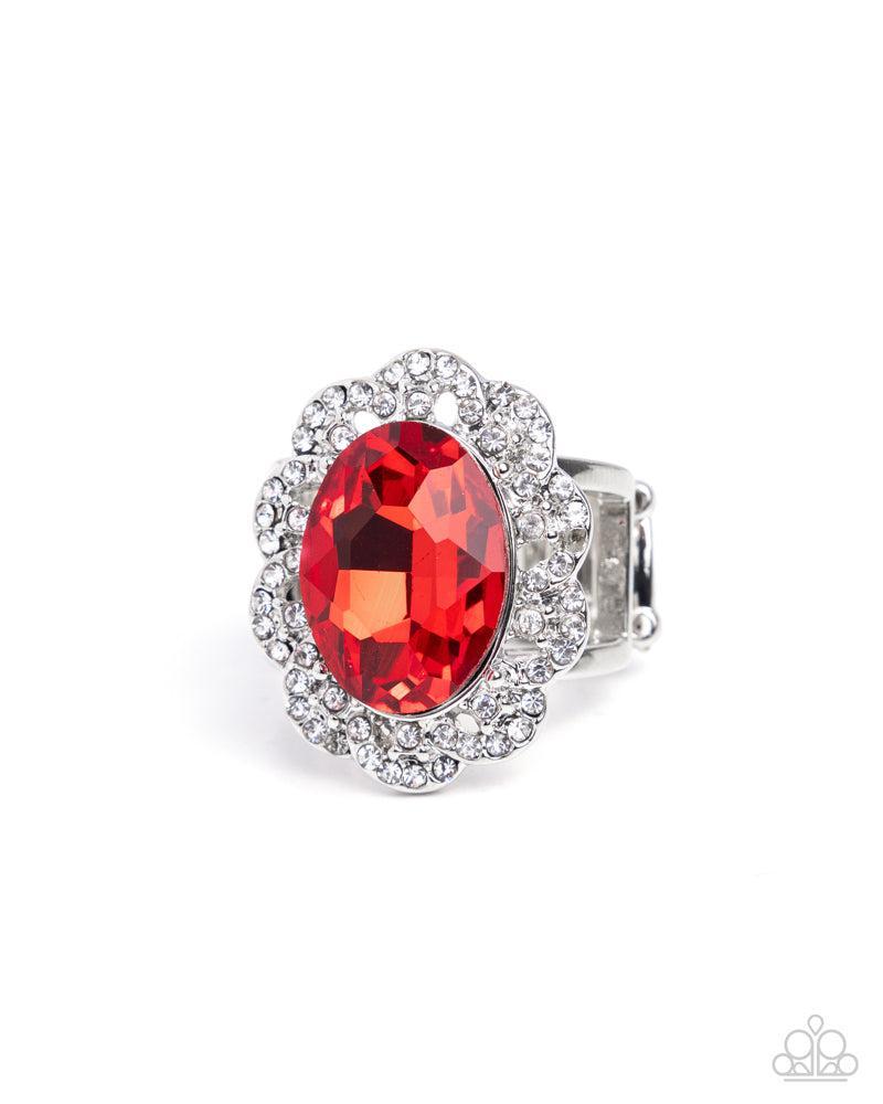 Radiant Remembrance Red Ring - Paparazzi Accessories