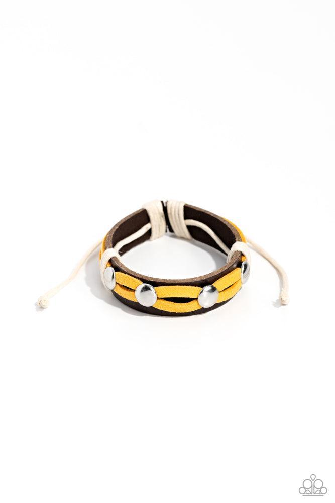 Ready to Ride Yellow Bracelet - Paparazzi Accessories