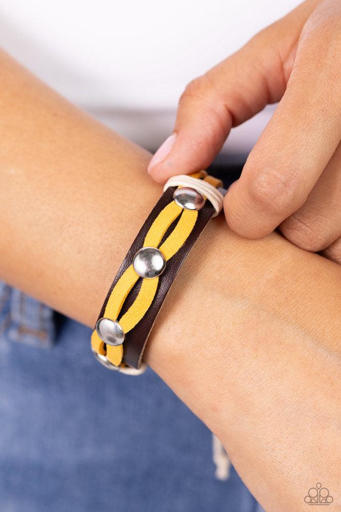 Ready to Ride Yellow Bracelet - Paparazzi Accessories