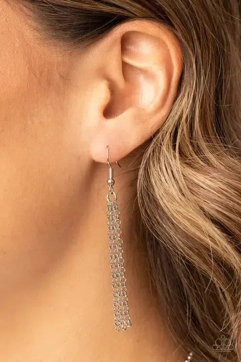 Reel It In Orange Necklace - Paparazzi Accessories - free matching earrings -CarasShop.com - Paparazzi Jewelry by Cara Jewels