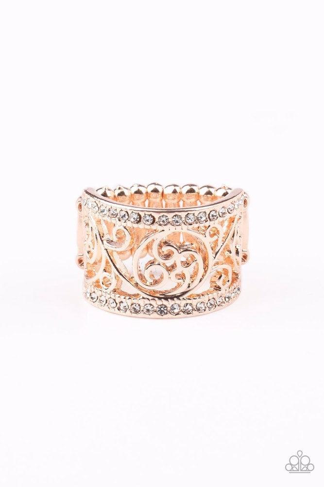 Regal Reflections Rose Gold Ring - Paparazzi Accessories