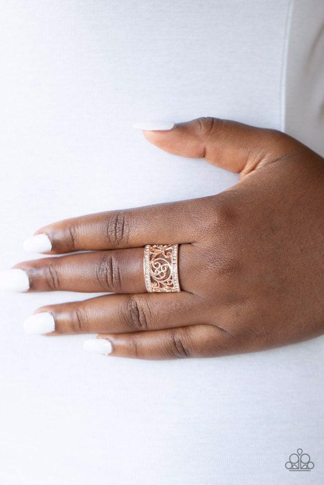 Regal Reflections Rose Gold Ring - Paparazzi Accessories