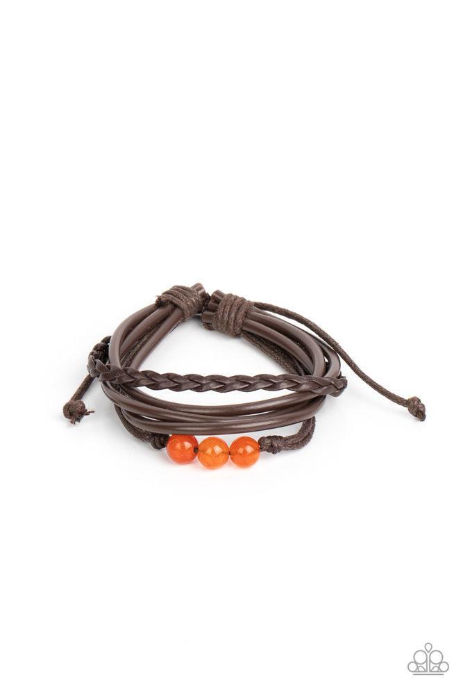 Rest Easy Orange Bracelet - Paparazzi Accessories