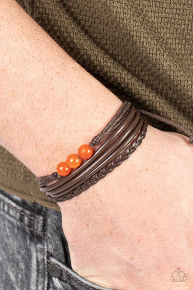Rest Easy Orange Bracelet - Paparazzi Accessories