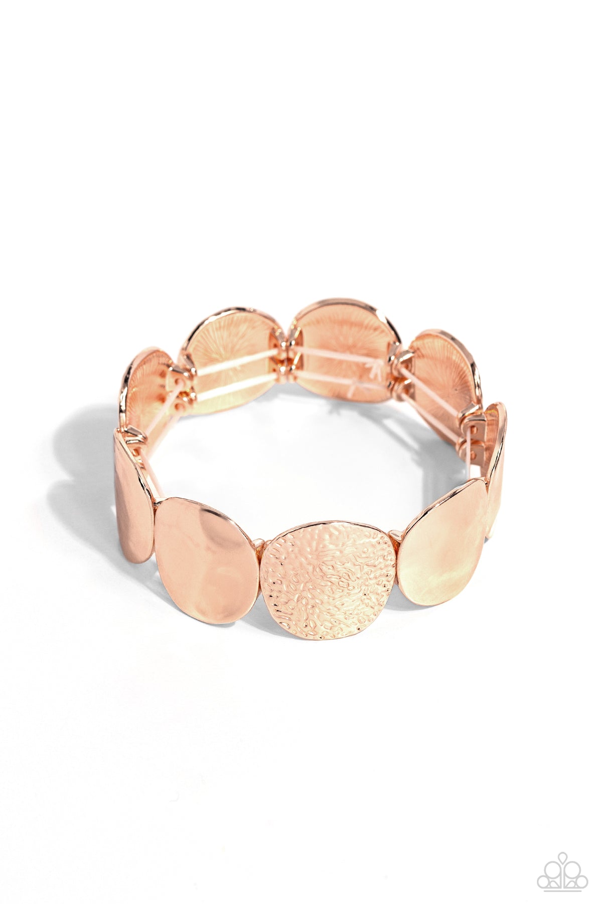 Rippling Record Rose Gold Bracelet - Paparazzi Accessories