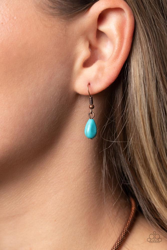 Riverside Relic Copper & Turquoise Necklace - Paparazzi Accessories