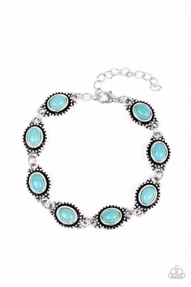 Rocky Mountain Ranger Blue Bracelet - Paparazzi Accessories
