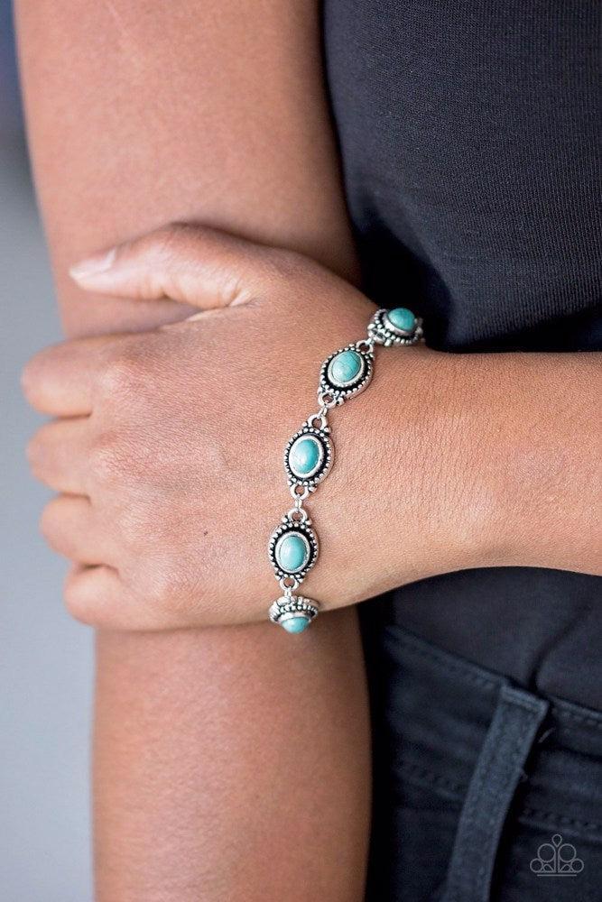 Rocky Mountain Ranger Blue Bracelet - Paparazzi Accessories