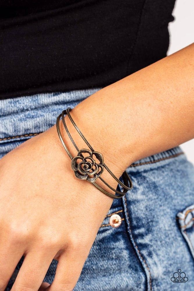 Rosy Repose Brass Bracelet - Paparazzi Accessories