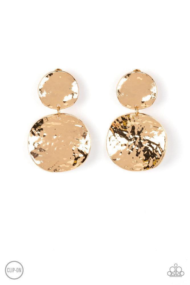 Rush Hour Gold Earrings - Paparazzi Accessories