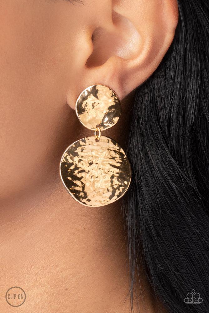 Rush Hour Gold Earrings - Paparazzi Accessories