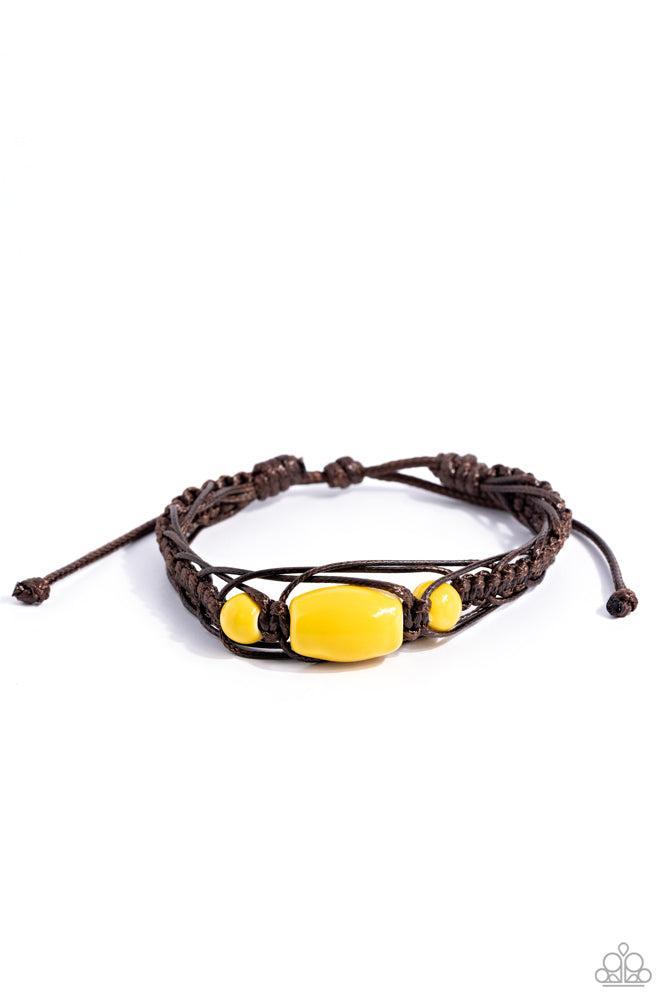 SOJOURN On Yellow Bracelet - Paparazzi Accessories