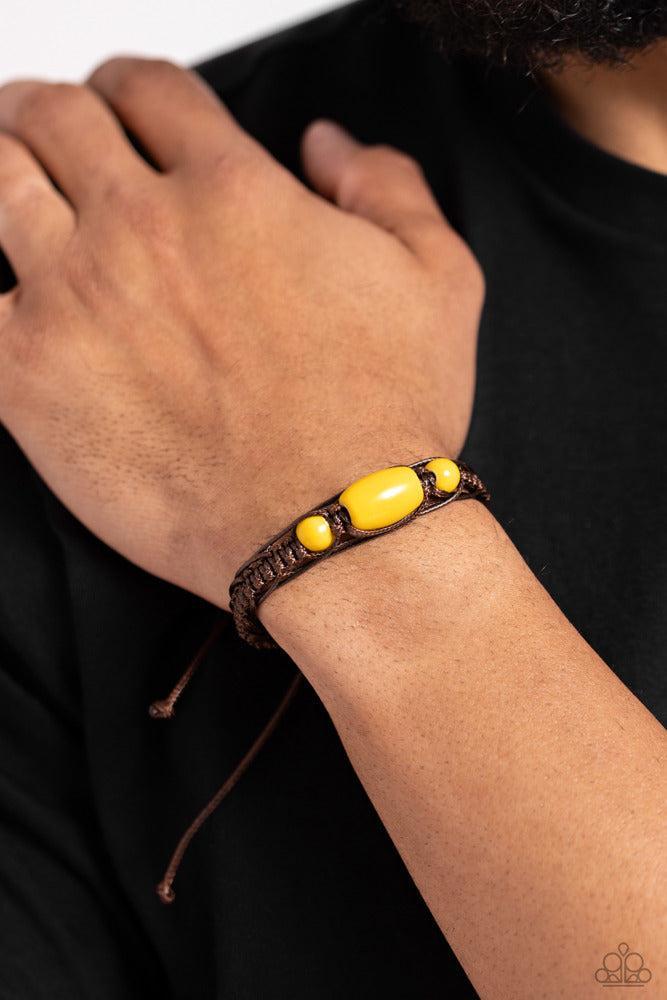 SOJOURN On Yellow Bracelet - Paparazzi Accessories