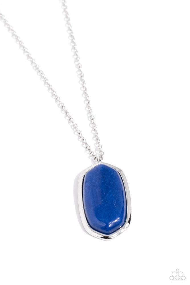 STYLE in the Stone Blue Necklace - Paparazzi Accessories