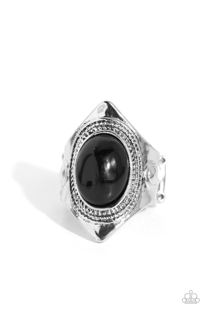 Safari Sightseer Black Ring - Paparazzi Accessories