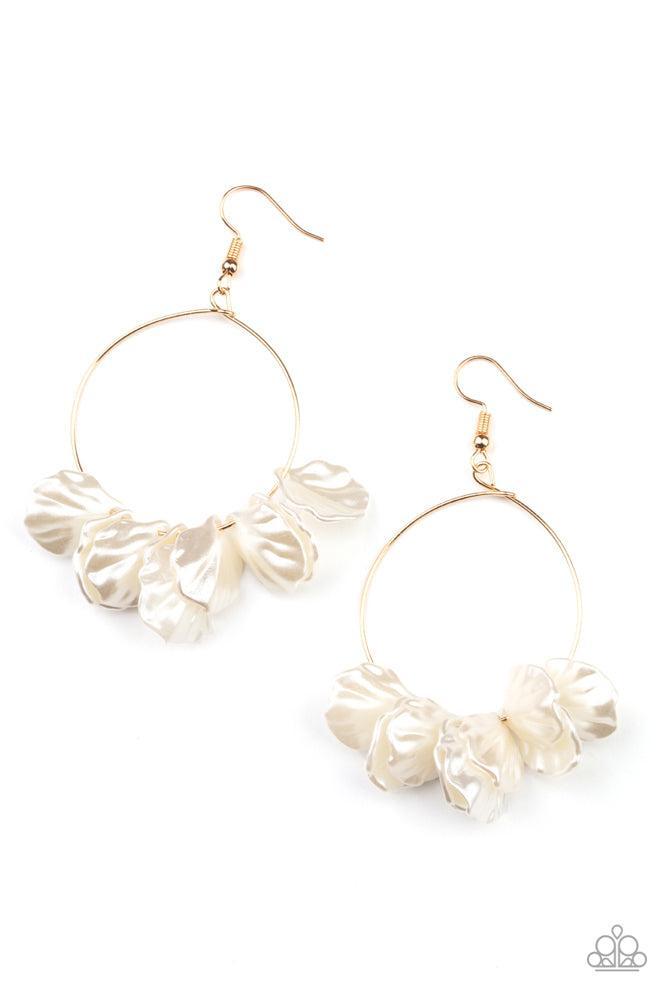 Sailboats and Seashells Gold Earrings - Paparazzi Accessories