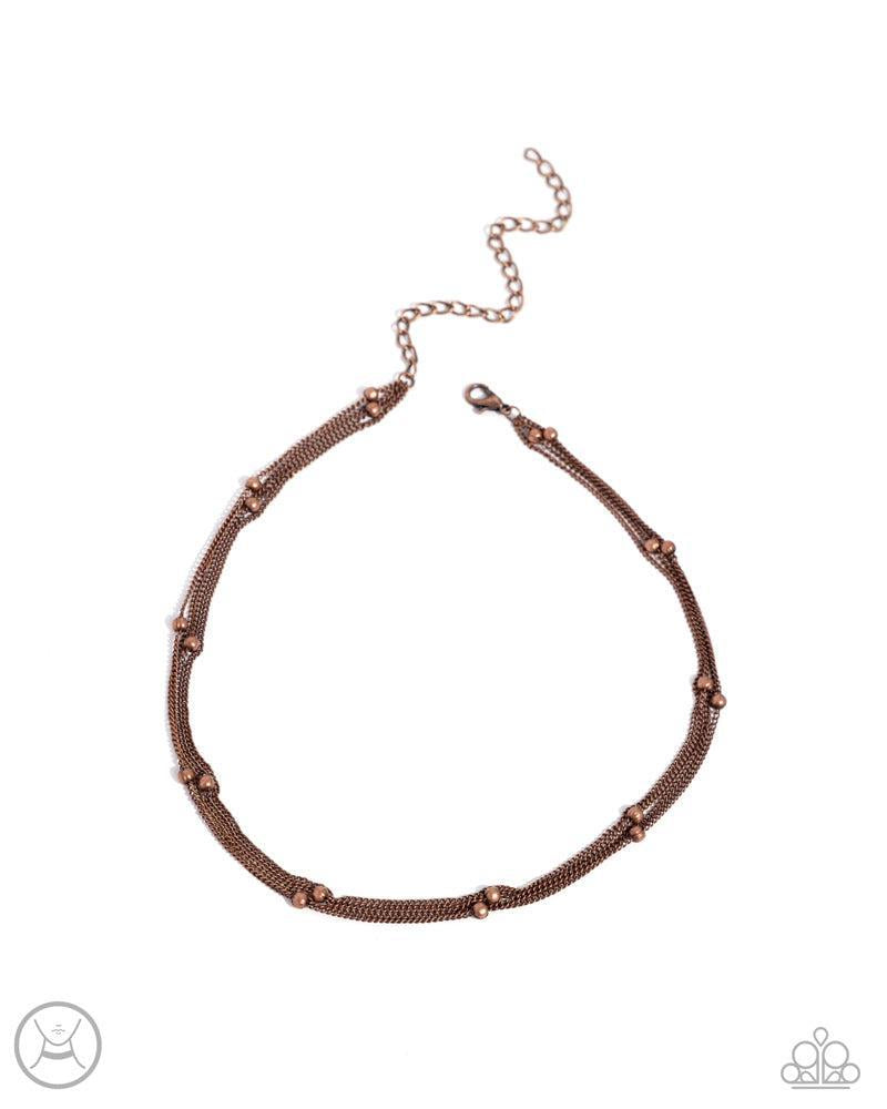 Satellite Strands Copper Necklace - Paparazzi Accessories