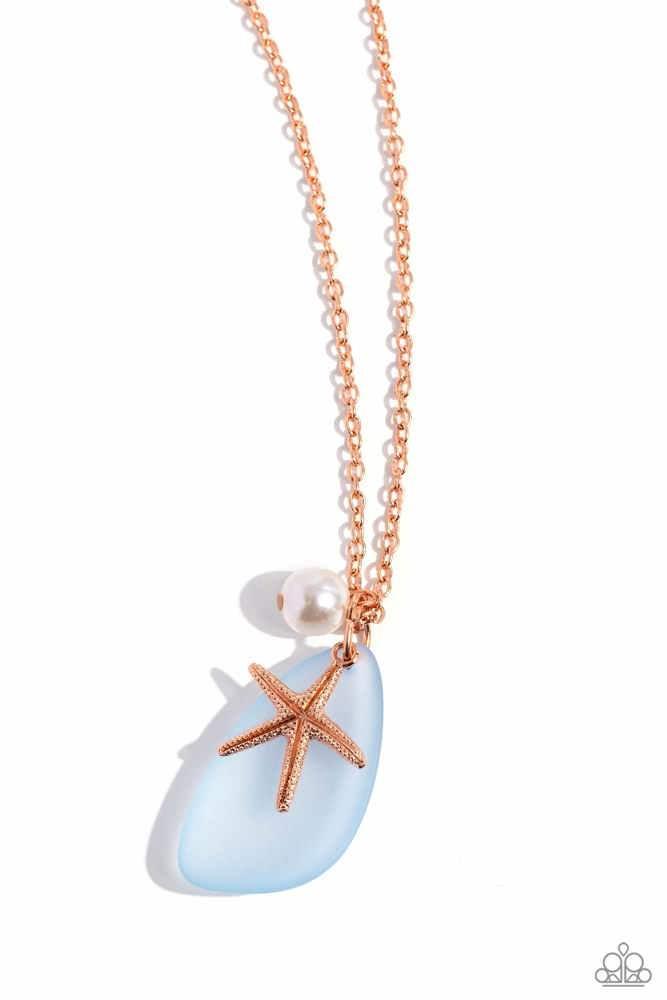Sea Glass Stash Copper Necklace - Paparazzi Accessories