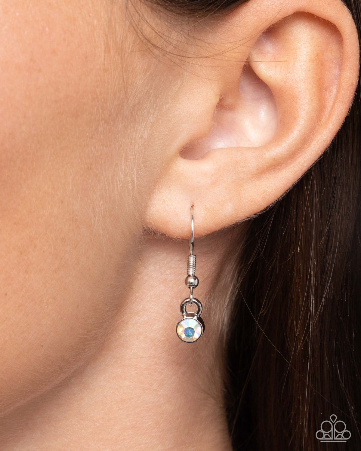 Seahorse Shanty Blue Rhinestone Necklace - Paparazzi Accessories - free matching earrings -CarasShop.com - Paparazzi Jewelry by Cara Jewels